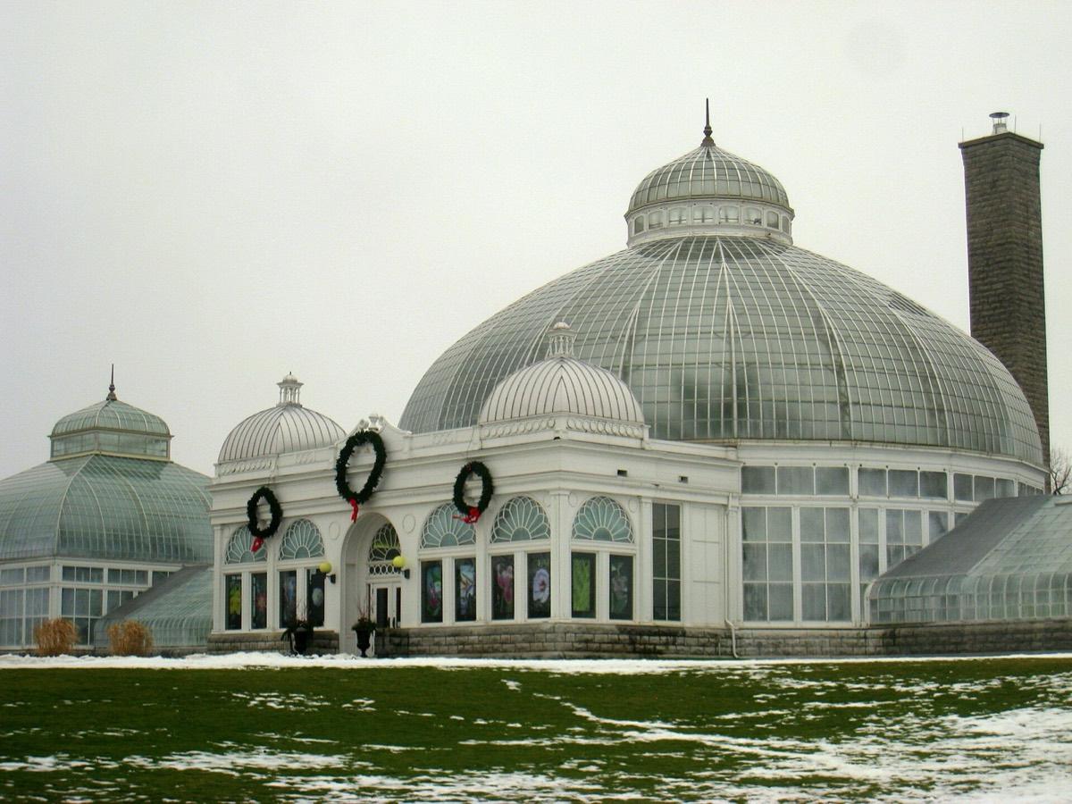 Buffalo and Erie County Botanical Gardens, Buffalo, New York. Photograph from Wikimedia Commons.